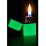 Lighter Zippo White Glow in the Dark Green with Logo