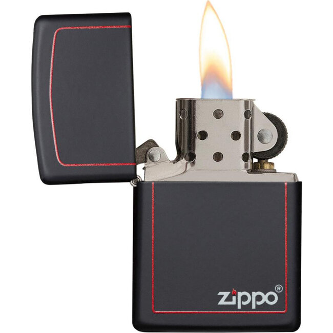 Aansteker Zippo Black Matte with Border