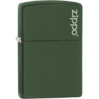 Aansteker Zippo Green Matte with Logo