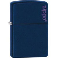 Lighter Zippo Navy Blue Matte with Logo