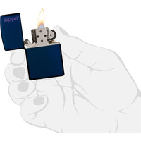 Lighter Zippo Navy Blue Matte with Logo