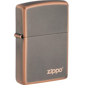 Zippo Lighter Zippo Rustic Bronze with Logo