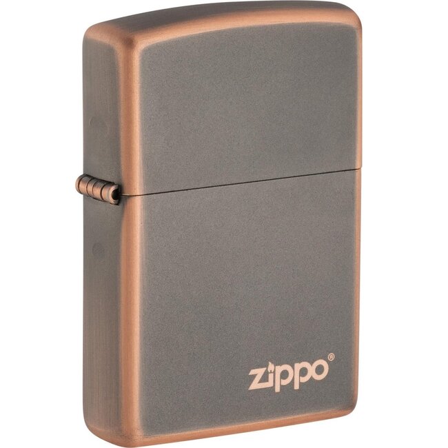 Lighter Zippo Rustic Bronze with Logo
