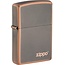Lighter Zippo Rustic Bronze with Logo