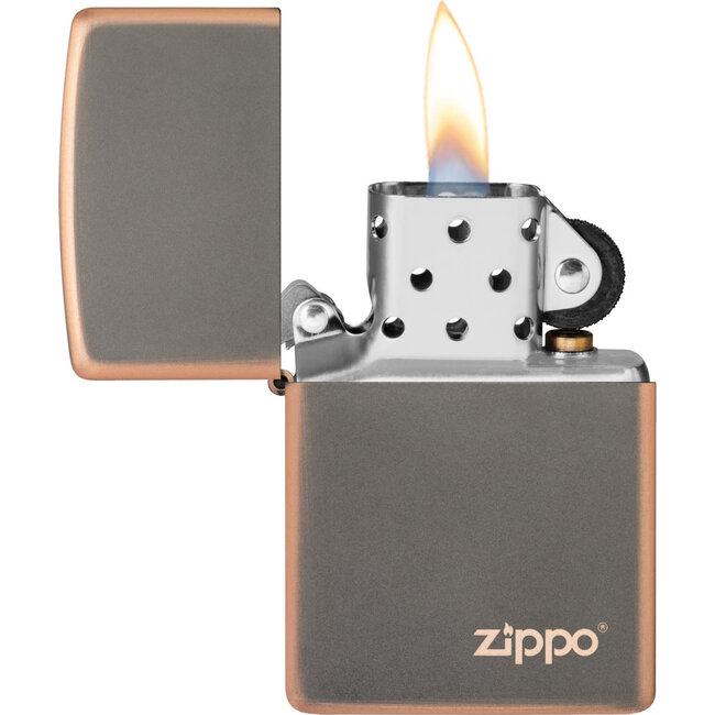 Lighter Zippo Rustic Bronze with Logo