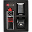 Gift Set Zippo Lighter Brushed Chrome met Leather Pouch Black Loop