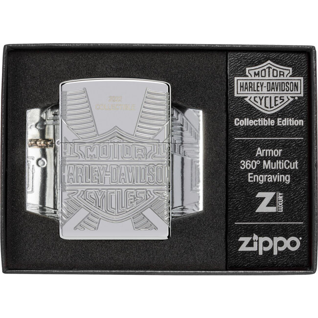 Aansteker Zippo Armor Case Harley Davidson Collectable 2022