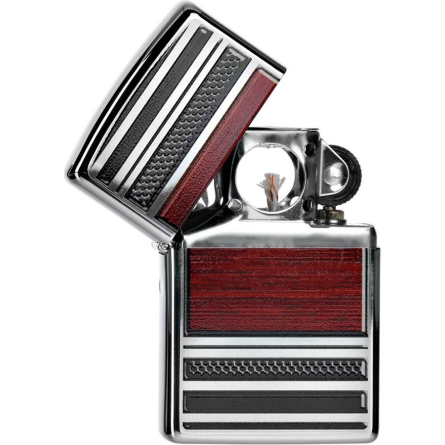 Pipe Lighter Zippo Steel and Wood