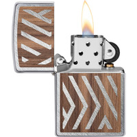 Aansteker Zippo Woodchuck Emblem Sweep Walnut