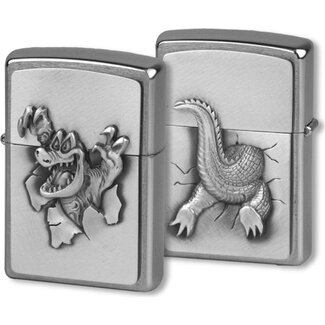 Zippo Lighter Zippo Alligator on Stage Box