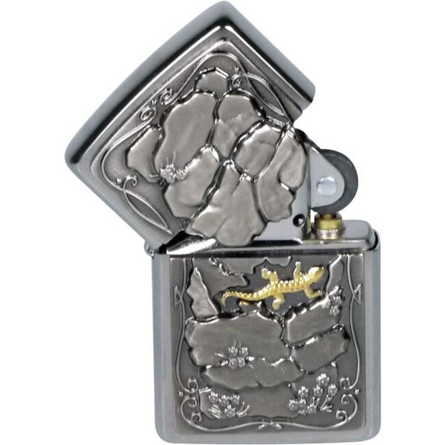 Lighter Zippo Lizard Trick Emblem