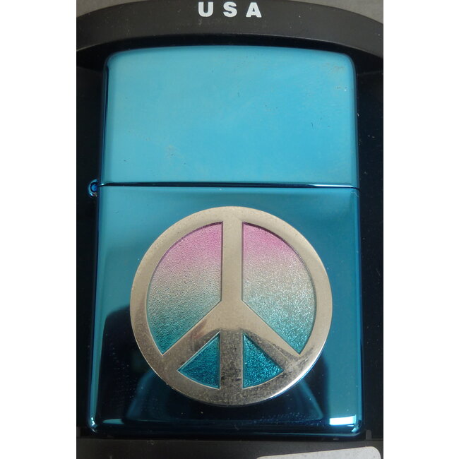 Zippo Aansteker Zippo Sapphire Peace Emblem