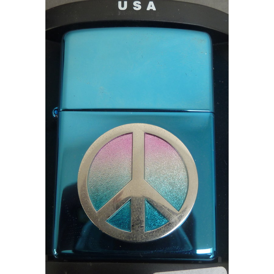 Lighter Zippo Sapphire Peace Emblem