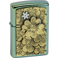 Lighter Zippo Golden Trick Clover Emblem