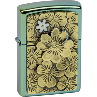 Zippo Lighter Zippo Golden Trick Clover Emblem