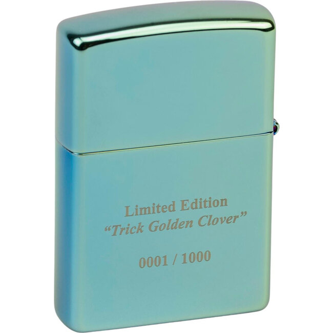 Aansteker Zippo Golden Trick Clover Emblem