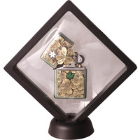 Lighter Zippo Golden Trick Clover Emblem