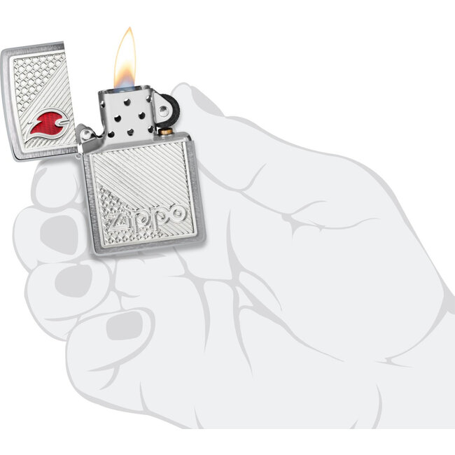 Lighter Zippo Logo & Flame Emblem