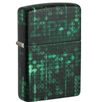 Lighter Zippo Pattern Design Glow in the Dark Green
