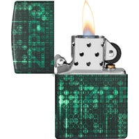 Aansteker Zippo Pattern Design Glow in the Dark Green