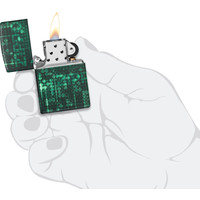 Aansteker Zippo Pattern Design Glow in the Dark Green