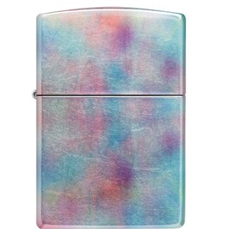 Zippo Lighter Zippo Tumbled Chrome Z-Fusion Holographic