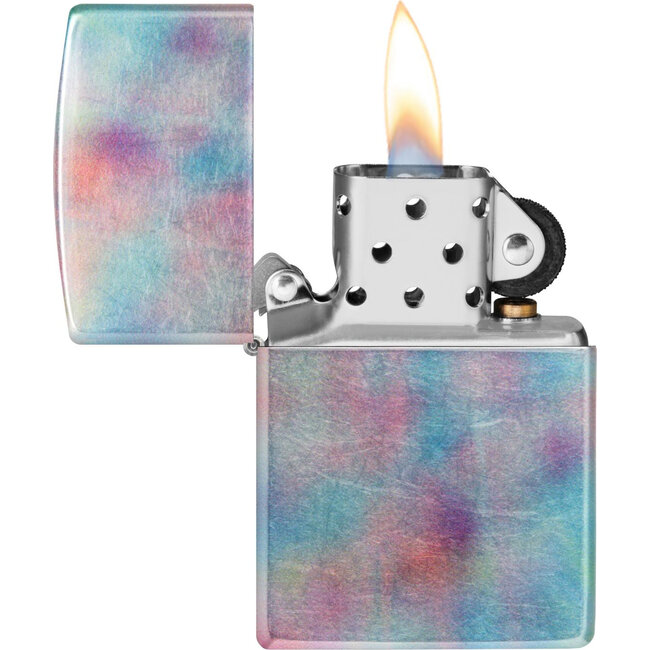 Lighter Zippo Tumbled Chrome Z-Fusion Holographic