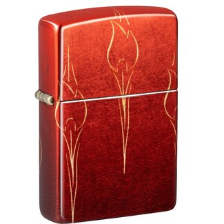 Zippo Lighter Zippo Tumbled Brass Z-Fusion Flowers