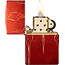 Zippo Lighter Zippo Tumbled Brass Z-Fusion Flowers