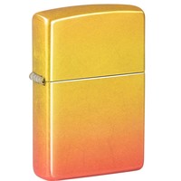 Lighter Zippo Tumbled Brass Z-Fusion Orange Yellow