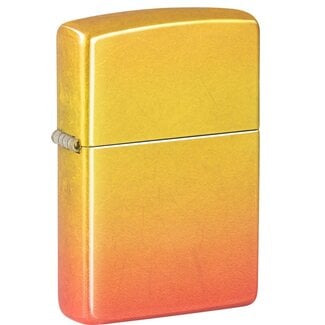 Zippo Lighter Zippo Tumbled Brass Z-Fusion Orange Yellow