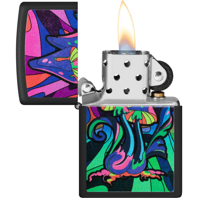 Aansteker Zippo Mushrooms Black Light