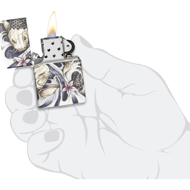 Aansteker Zippo Tattoo Koi