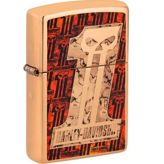 Zippo Aansteker Zippo Harley Davidson 1 Skull Z-Fusion