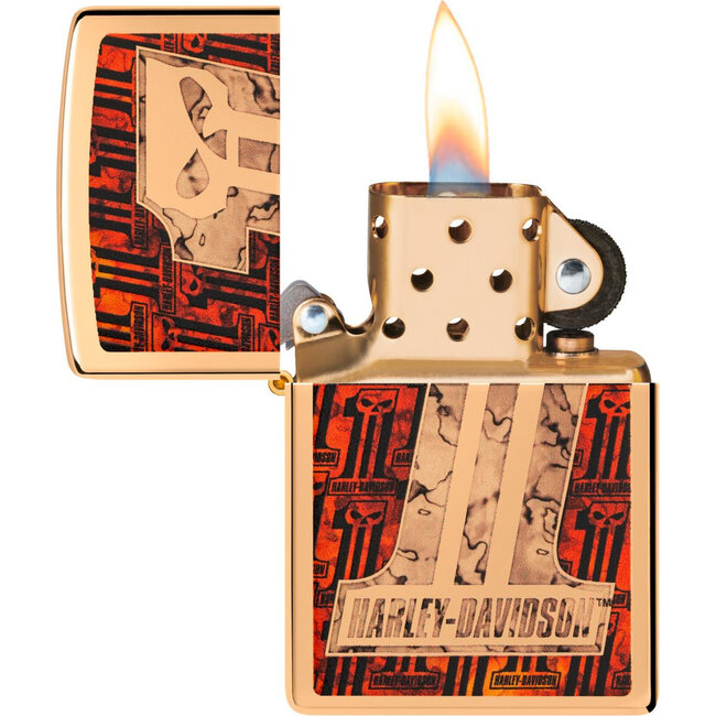 Lighter Zippo Harley Davidson 1 Skull Z-Fusion