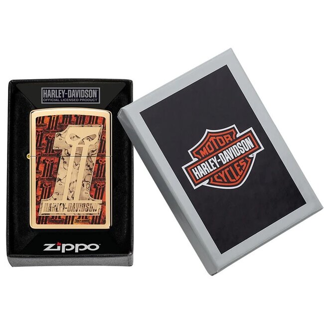 Lighter Zippo Harley Davidson 1 Skull Z-Fusion