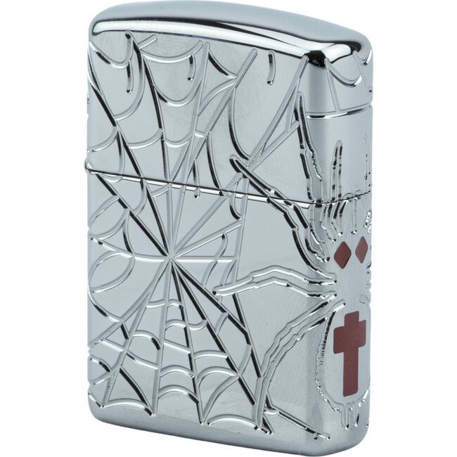 Lighter Zippo Armor Case Spider Deep Carved Limited Edition