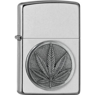 Zippo Lighter Zippo Cannabis Emblem