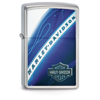 Zippo Aansteker Zippo Harley Davidson Blue Tank