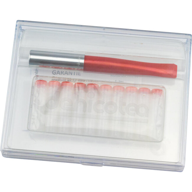 Denicotea Cigarette Holder Automatic Pearl Red