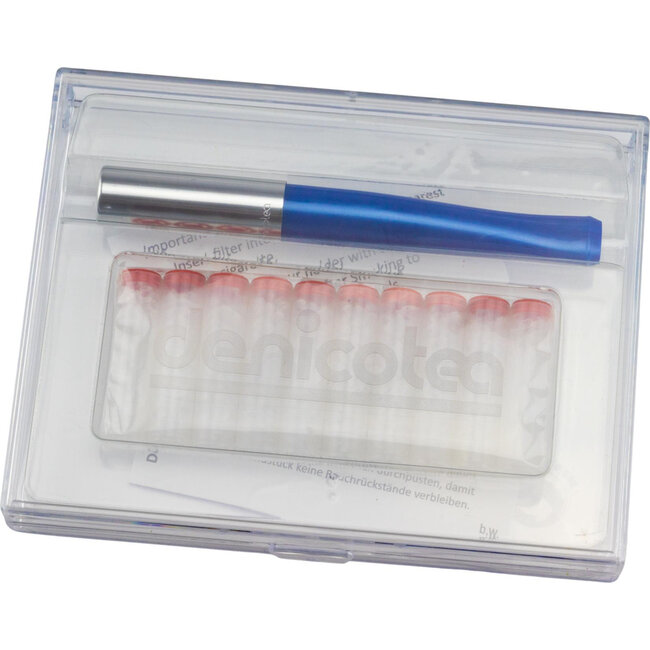 Denicotea Cigarette Holder Automatic Pearl Dark Blue