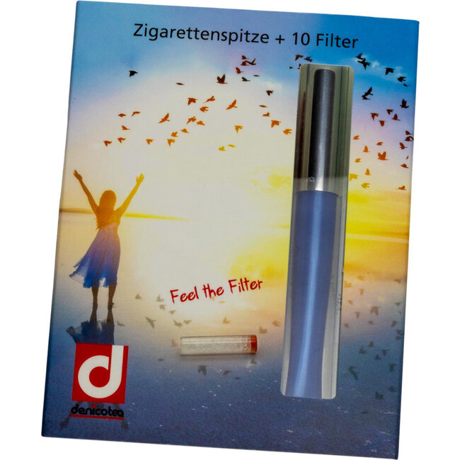 Denicotea Cigarette Holder Automatic Pearl Blue