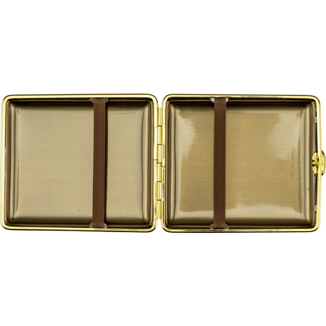 Cigarette Case Leather Dark Brown