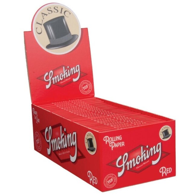 Smoking Smoking Red Short Rolling Paper Box