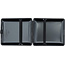 Cigarette Case Leather Ostrich Grey