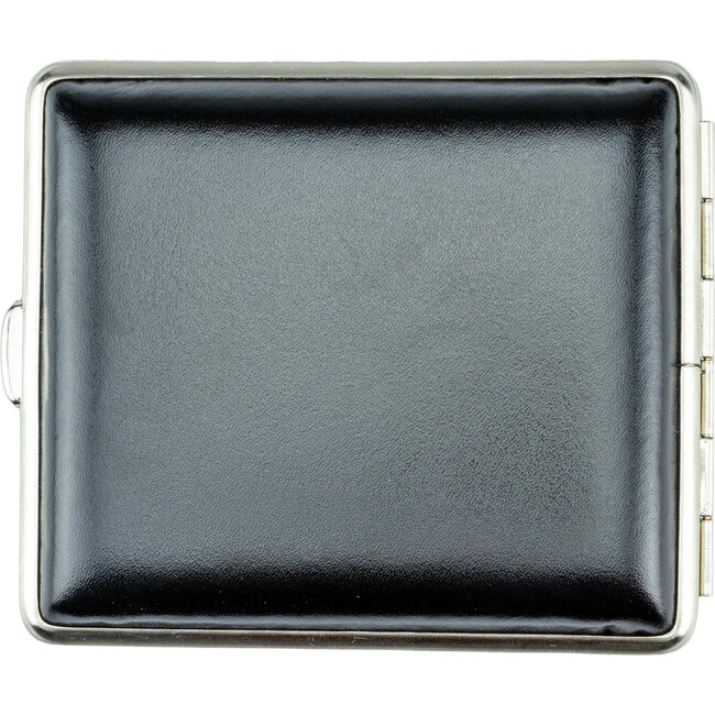 Cigarette Case Leather Croco Black