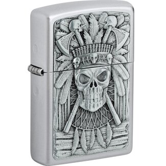 Zippo Lighter Zippo Indian Skull Emblem