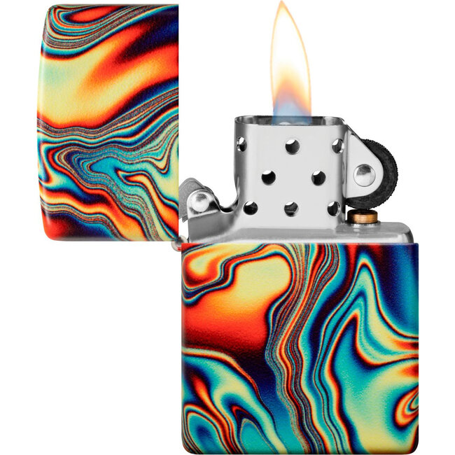Aansteker Zippo Colorful Swirl Glow in the Dark Green