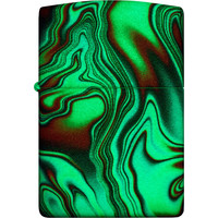 Aansteker Zippo Colorful Swirl Glow in the Dark Green