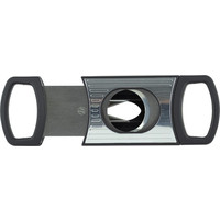 Sigarenknipper Double Cut Black Silver